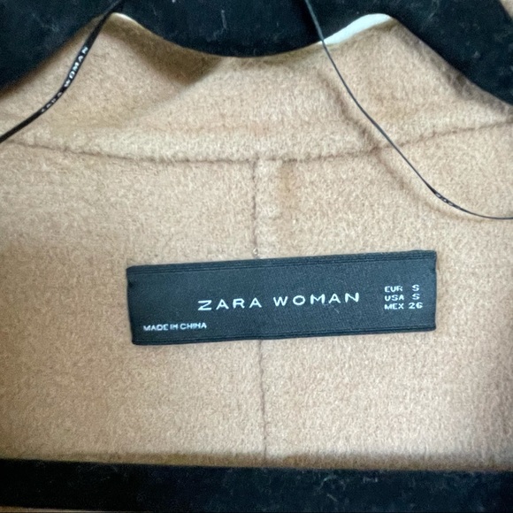 Zara Waterfall Camel Coat - Picture 4 of 7